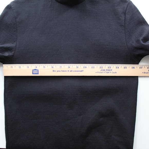 GOLDEN GOOSE Black Mock Neck Sweatshirt Back Zip Watch Cutout Top SZ XS Italy - Picture 13 of 16